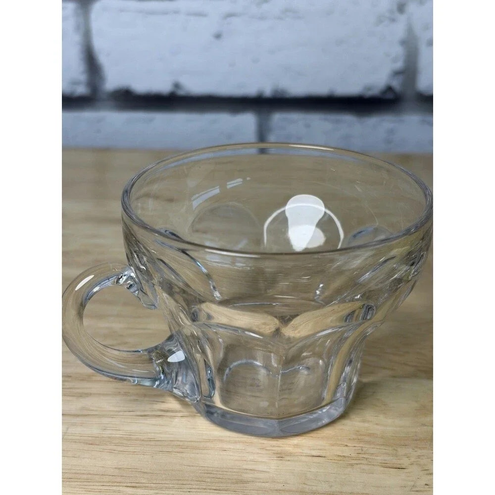 Heisey Glass Plantation Pineapple Round Covered Butter Dish + Punch Cup Vintage